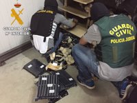 Tres detenidos en Almería por tráfico de 2.000 kilos de hachís ocultos entre patatas