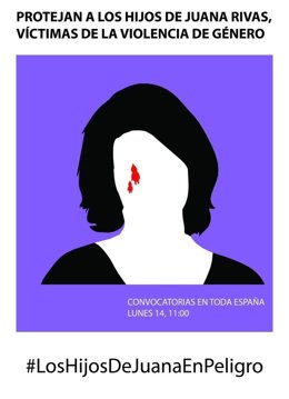 Cartell que insta a convocar concentracions en favor de Juana Rivas