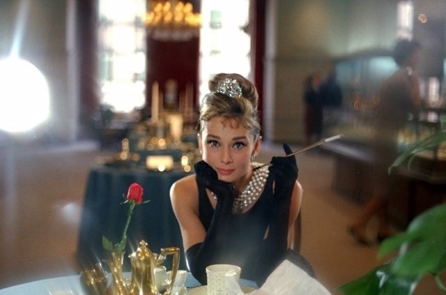 Audrey Hepburn en Desayuno con Diamantes