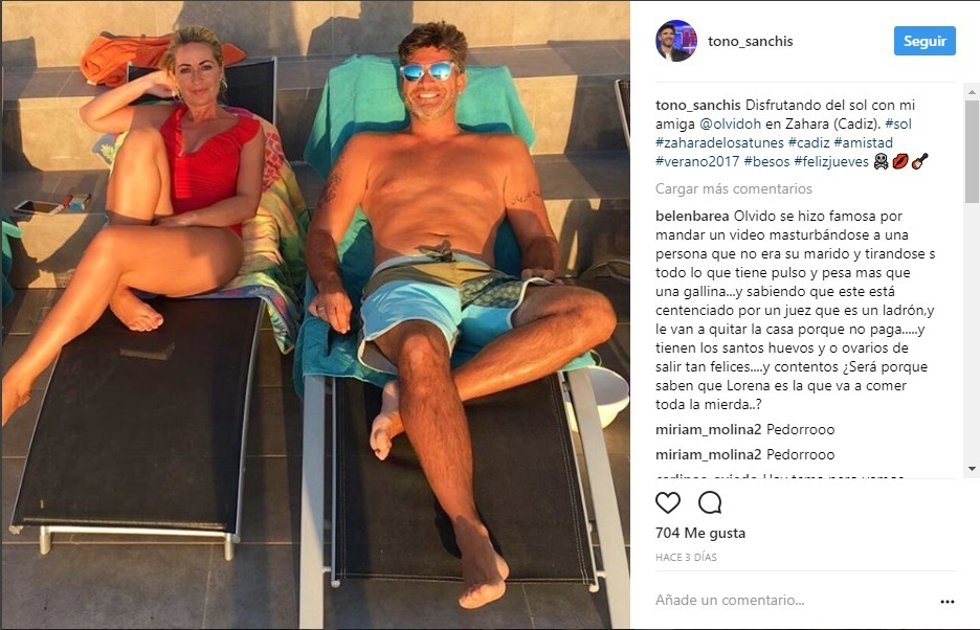 Olvido Hormigos y Toño Sanchís