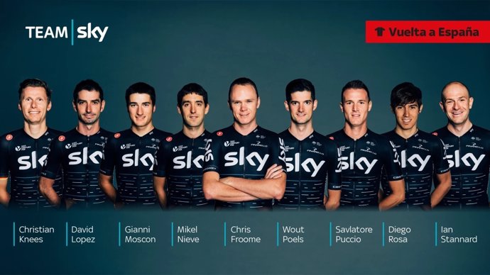 Froome lidera al Sky en La Vuelta de 2017