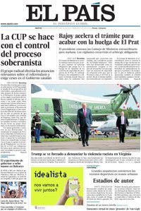 Portadas de los periódicos de hoy,  martes 15 de agosto de 2017