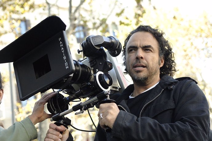 El cineasta Iñarritu durante una grabación