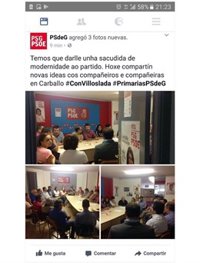 Leiceaga denuncia el uso de la cuenta oficial del PSdeG en favor de Villoslada