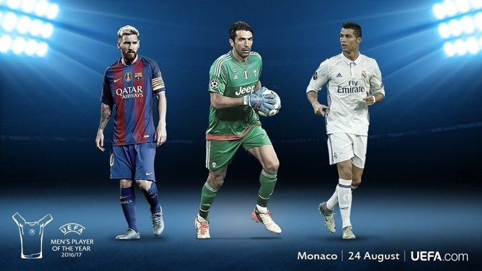 Messi, Buffon y Ronaldo, candidatos a Mejor Jugador del Año de la UEFA