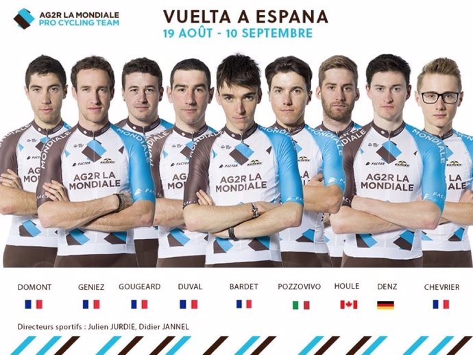 Romain Bardet liderará al Ag2r en La Vuelta a España de 2017