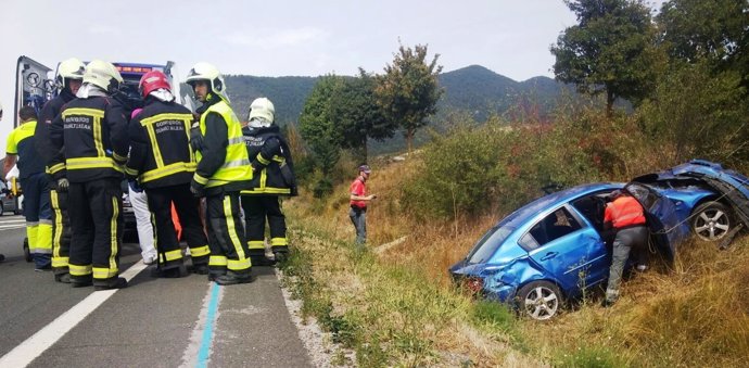 Imagen del accidente en Sorauren