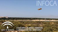 Controlado el incendio de Cartaya, donde han trabajado toda la noche 32 bomberos forestales