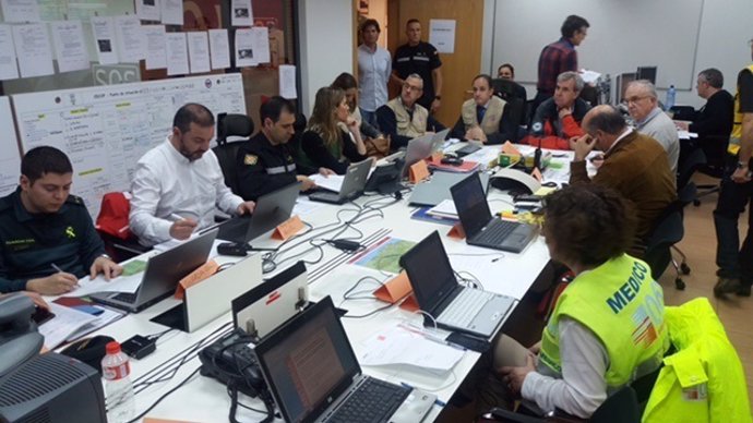 Operativo en el ejercicio de emergencias 'Cantabria 2017' (Archivo)
