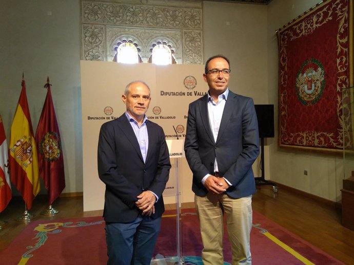 Víctor Alonso y Víctor Caramanzana en la Diputación de Valladolid