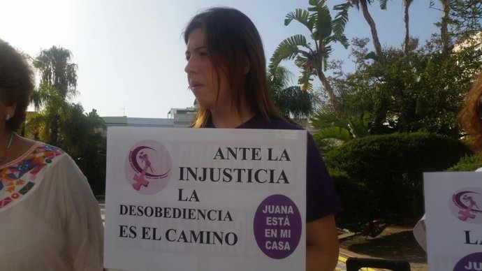 Pie De Foto Y Audio Concentración Apoyo A Juana Rivas Y En Defensa De La Infanci