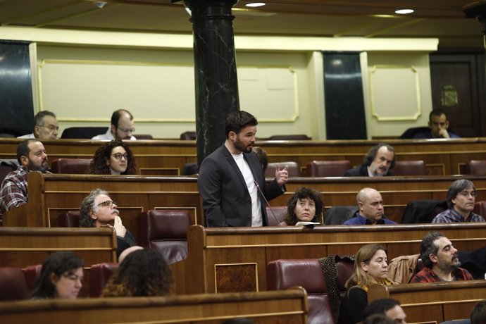 Gabriel Rufián y diputados de Esquerra (ERC) 