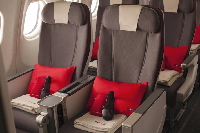 Configuración de cabina 'turista premium' de Iberia