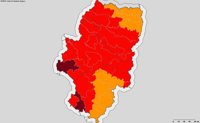 Pralerta roja + de incendios en la mayor parte de Aragón