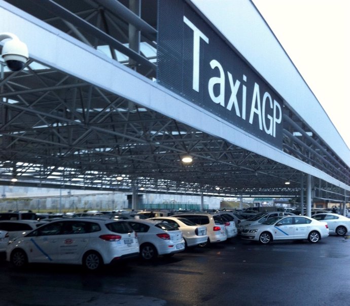 Taxis en el aeropuerto de Málaga