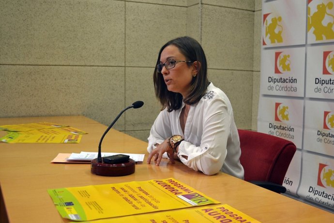 Ana María Guijarro en la rueda de prensa