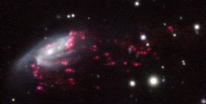 Observaciones de 'galaxias medusa', llevadas a cabo con el VLT de ESO