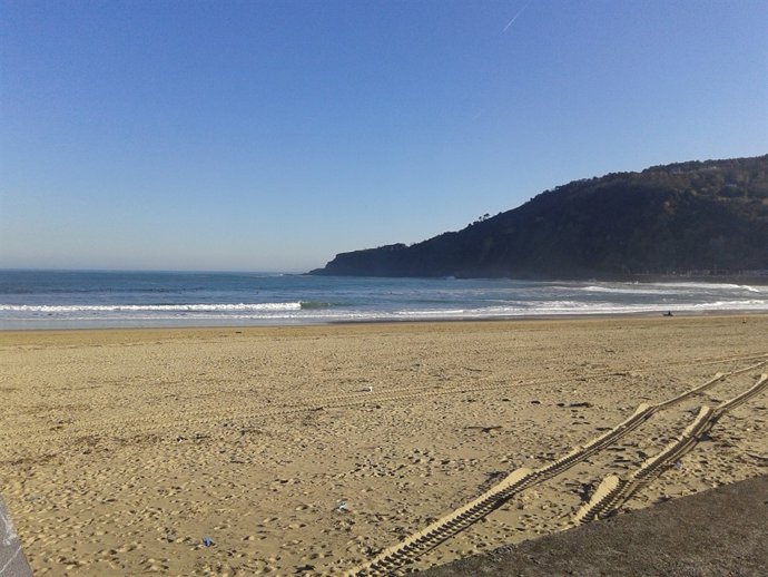 Playa de la Zurriola de San Sebastián