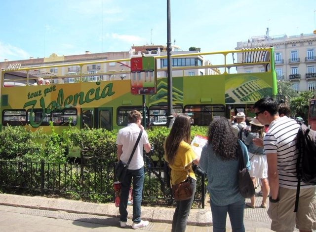 Turistas en València