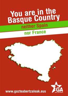 Cartel de Gazte Abertzaleak.