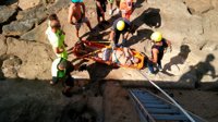 Rescatado un joven que intentaba escalar por la cara exterior de los muros del Castillo de San Sebastián de Cádiz
