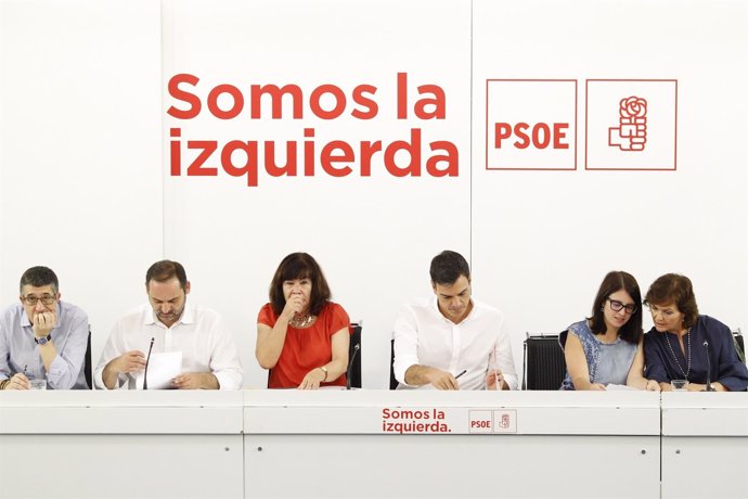 Reunión de la Comisión Ejecutiva Federal del PSOE con Pedro Sánchez