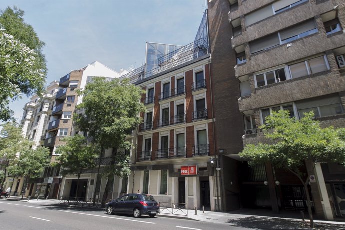 Sede del PSOE en la calle Ferraz (Madrid)