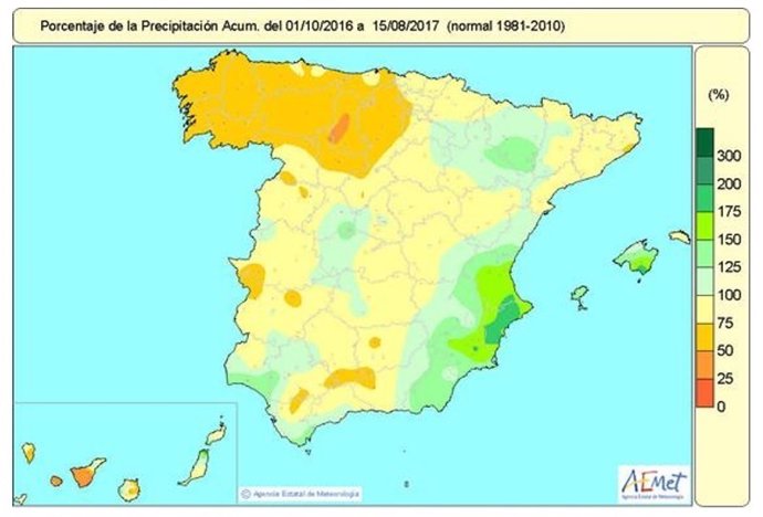 Precipitaciones acumuladas