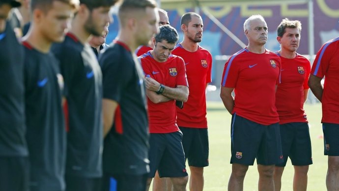 Ernesto Valverde Barcelona entrenamiento atentado