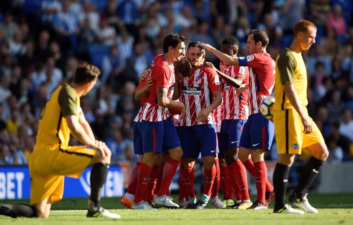 El Atlético prolonga su buena racha en pretemporada venciendo al Brighton
