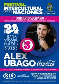 Alex Ubago protagoniza un concierto solidario en el Festival Intercultural