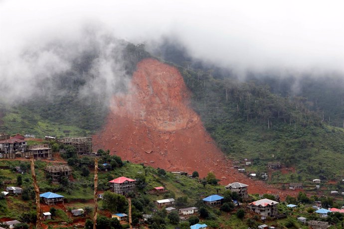 Avalancha de tierra en Freetown