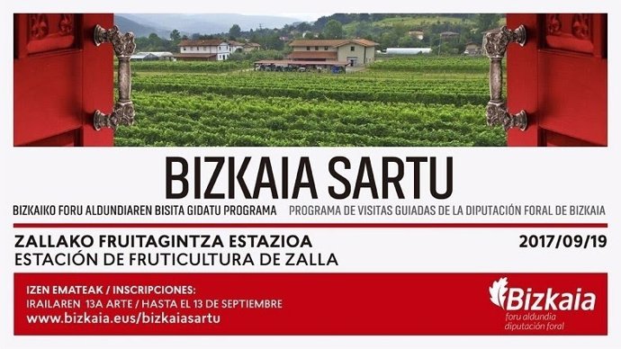 Cartel del programa Bizkaia Sartu