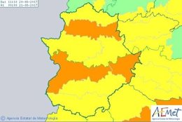 Avisos por calor en Extremadura