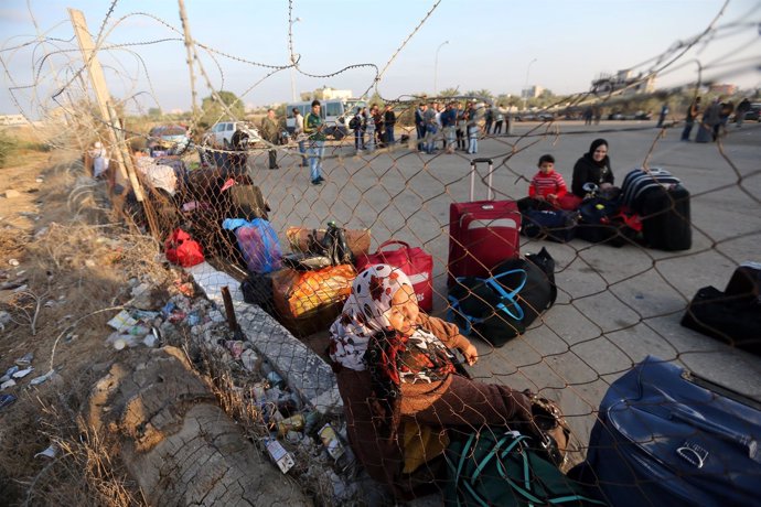 El paso de Rafá, en la frontera entre Gaza y Egipto