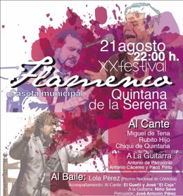 Nota Informativa. Quintana De La Serena Celebra Hoy Su Xx Festival Flamenco