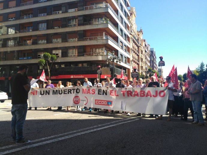 Concentración contra la siniestralidad laboral.