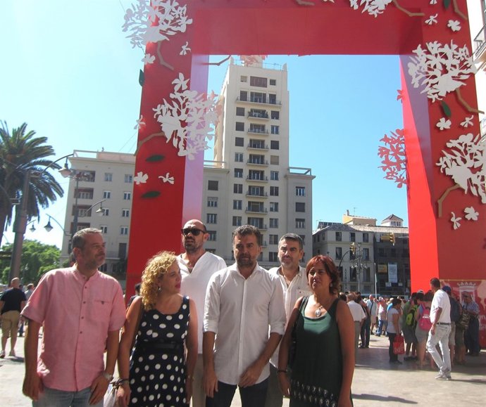 José Antonio Castro, Zorrilla, Antonio Maíllo y Dolores Quintana en Feria Málaga