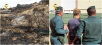 La Guardia Civil detiene al presunto autor de ocho incendios en Abarán y Blanca