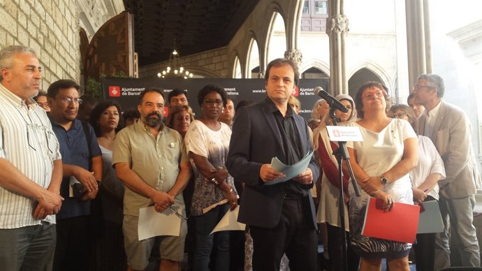 D.Bassa i J.Asens amb la Taula de la Ciutadania i el Consell d'Inmigració
