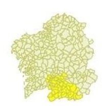 El sur de la provincia y la zona del Miño de Ourense mantendrán este martes el aviso amarillo por temperaturas altas