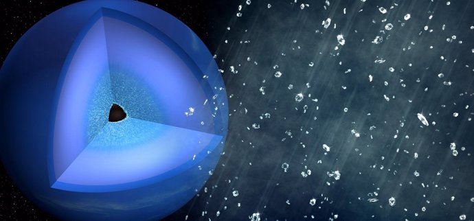 Científicos crean una 'lluvia de diamantes' como la del interior de los planetas
