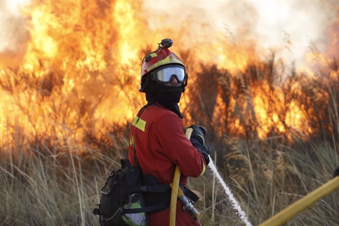 Efectivos de la UME trabajan en la extinción de incendios en Portugal