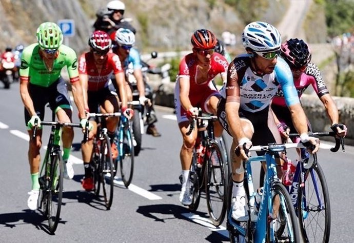 Nibali en la tercera etapa de la Vuelta a España