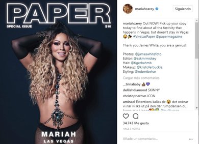 Mariah Carey, deja poco a la imaginación en una nueva portada