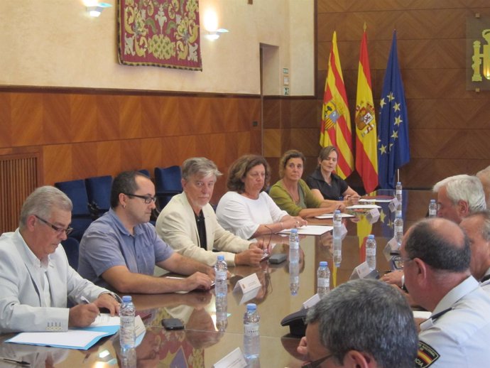 Reunión en la Delegación del Gobierno tras los atentados Cataluña