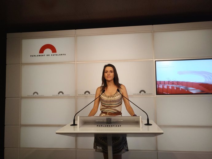 La líder de Cs en el Parlament, Inés Arrimadas