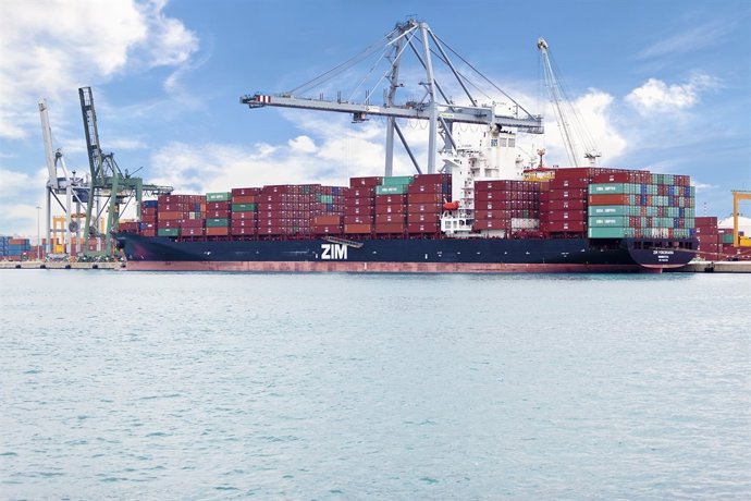 Contenidors al Port de Tarragona