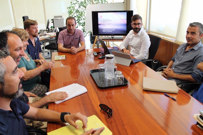 Reunión del Govern en Ibiza con representantes del Consell y Ayuntamiento