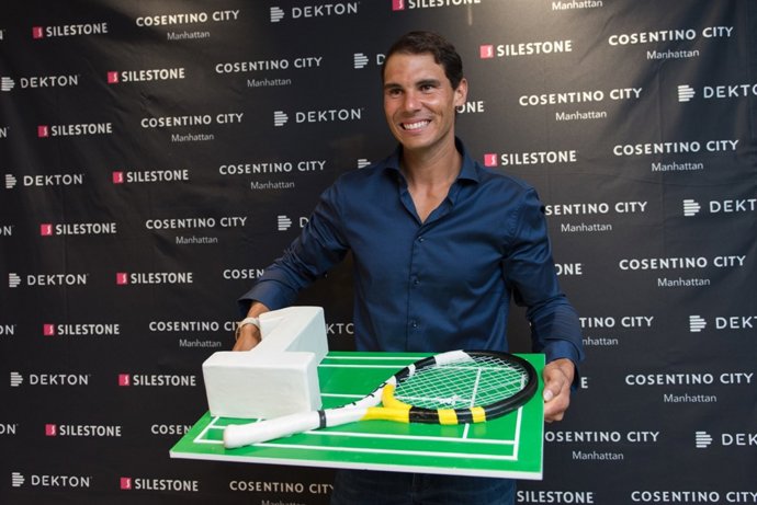 Rafa Nadal celebra el seu número u mundial